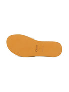 Sandali per bambina Chloé Kids Woody bianchi con logo - Rubino Kids