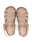 Sandali per bambina Eli1957 Crab beige con chiusura con fibbia - Rubino Kids