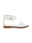 Sandali per bambina Monnalisa bianchi con decorazione fiocchi - Rubino Kids