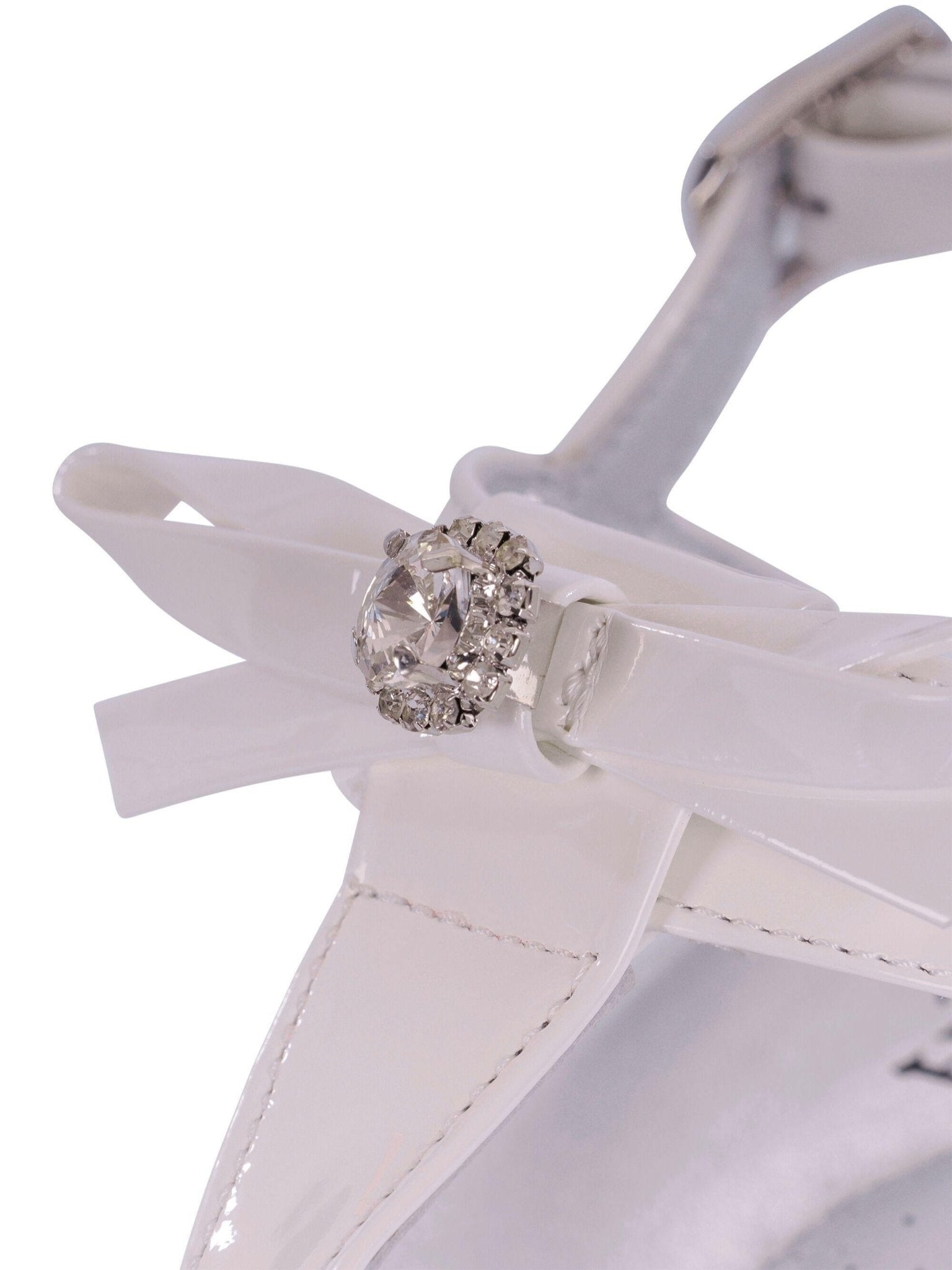 Sandali per bambina Monnalisa bianchi con dettaglio fiocco - Rubino Kids