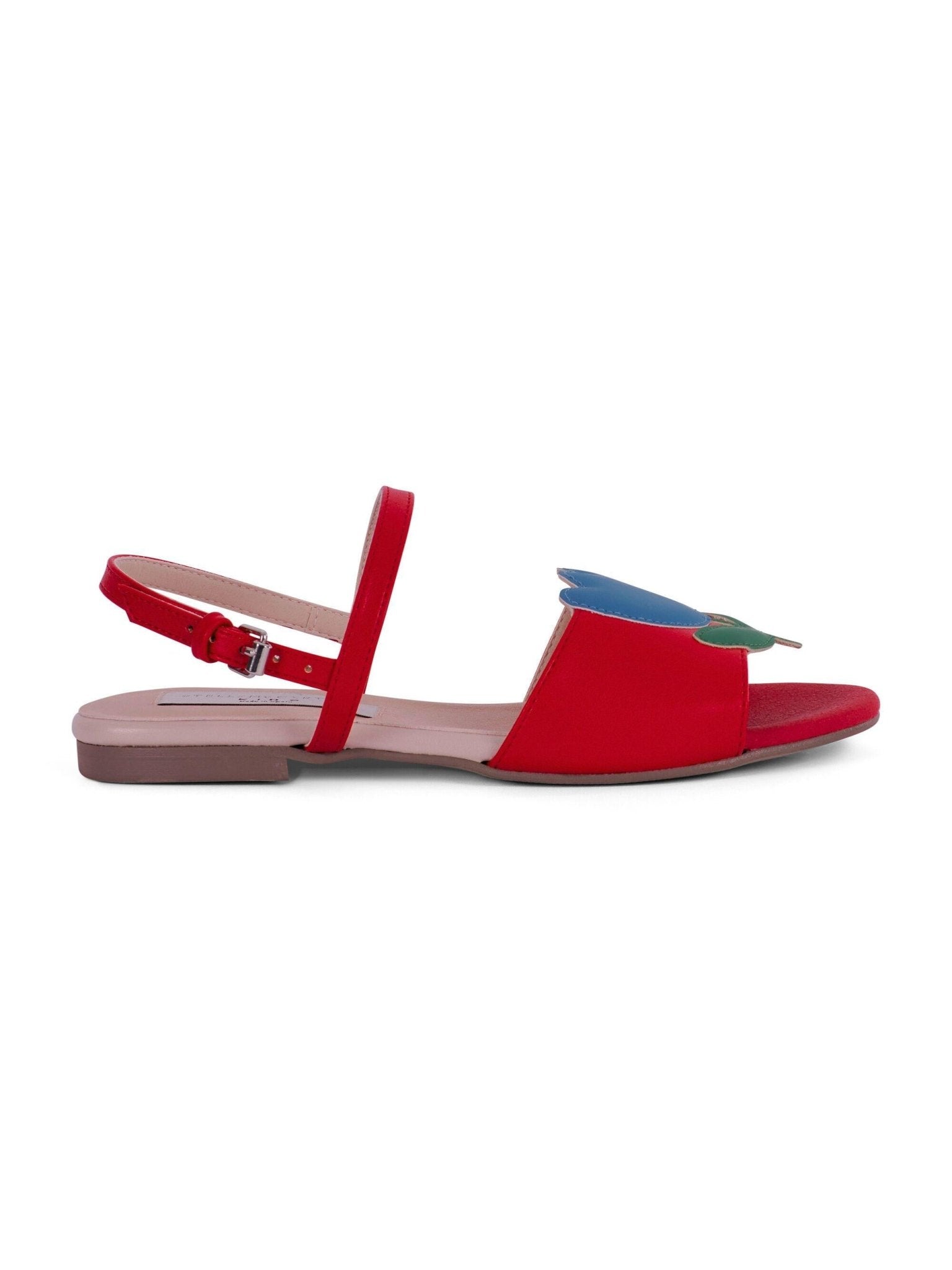Sandali per bambina Stella McCartney Kids rossi con punta aperta - Rubino Kids