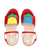 Sandali per bambina Stella McCartney Kids rossi con punta aperta - Rubino Kids