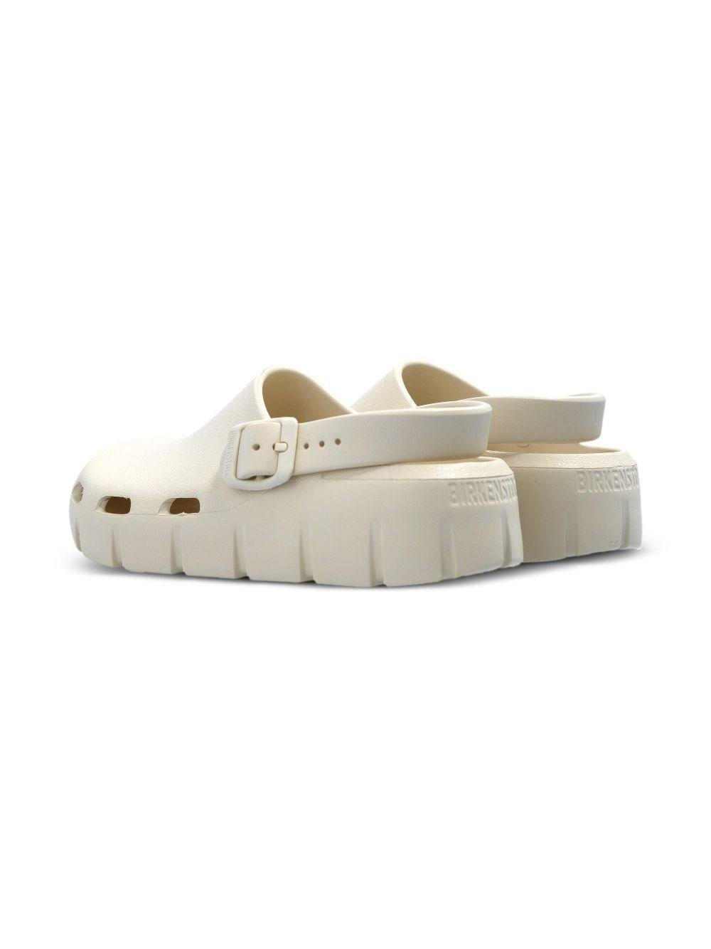 Sandali per bambini Birkenstock Kids Birki Flow beige con cinturino alla caviglia - Rubino Kids