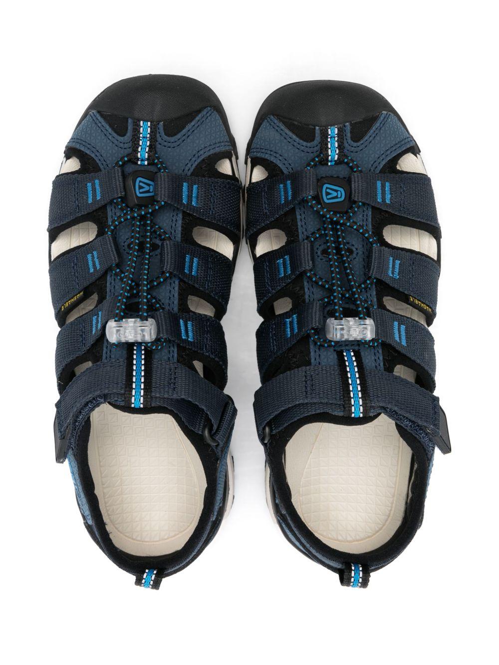 Sandali per bambino KEEN FOOTWEAR Newport Neo blu con logo laterale goffrato - Rubino Kids