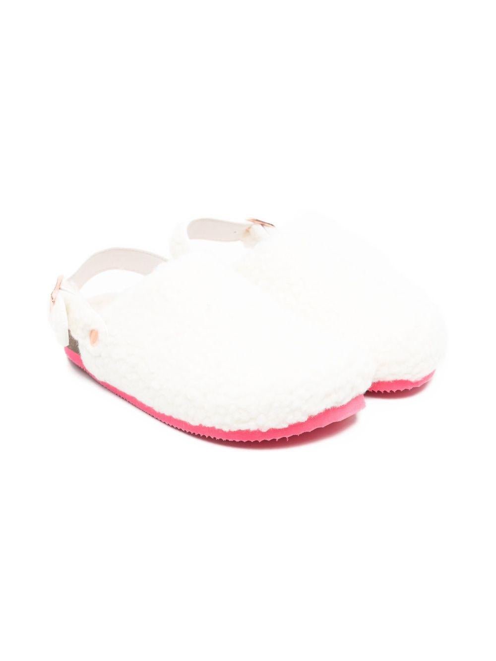 Sandali soffici per bambina Billieblush bianchi con cinturino posteriore - Rubino Kids