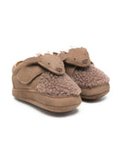 Scarpe da culla per neonati Donsje beige con applicazioni alce - Rubino Kids