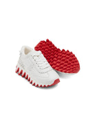 Scarpe per bambino Christian Loubutin Kids bianca con soletta rossa - Rubino Kids