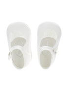 Scarpe per neonata Monnalisa bianche con chiusura a bottoni - Rubino Kids