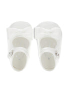 Scarpe per neonata Monnalisa bianche dettaglio con fiocco - Rubino Kids