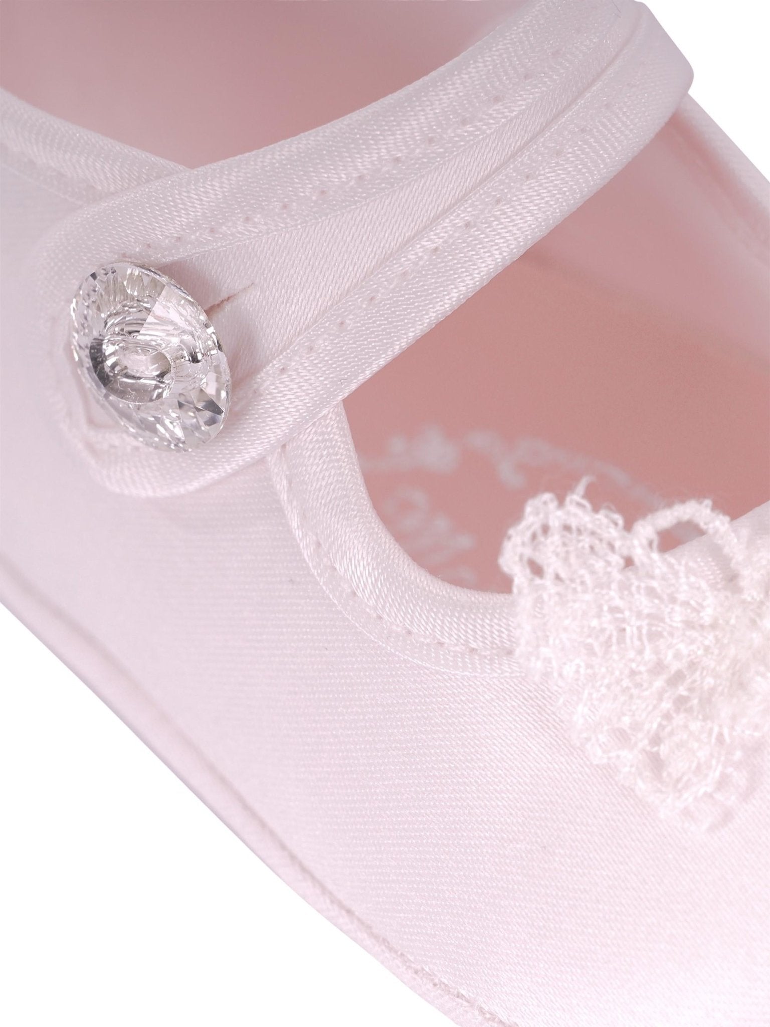 Scarpe per neonata Monnalisa rosa con dettagli decorativi - Rubino Kids