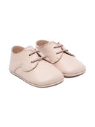 Scarpe primi passi per neonata Eli1957 beige con soletta in pelle con logo - Rubino Kids