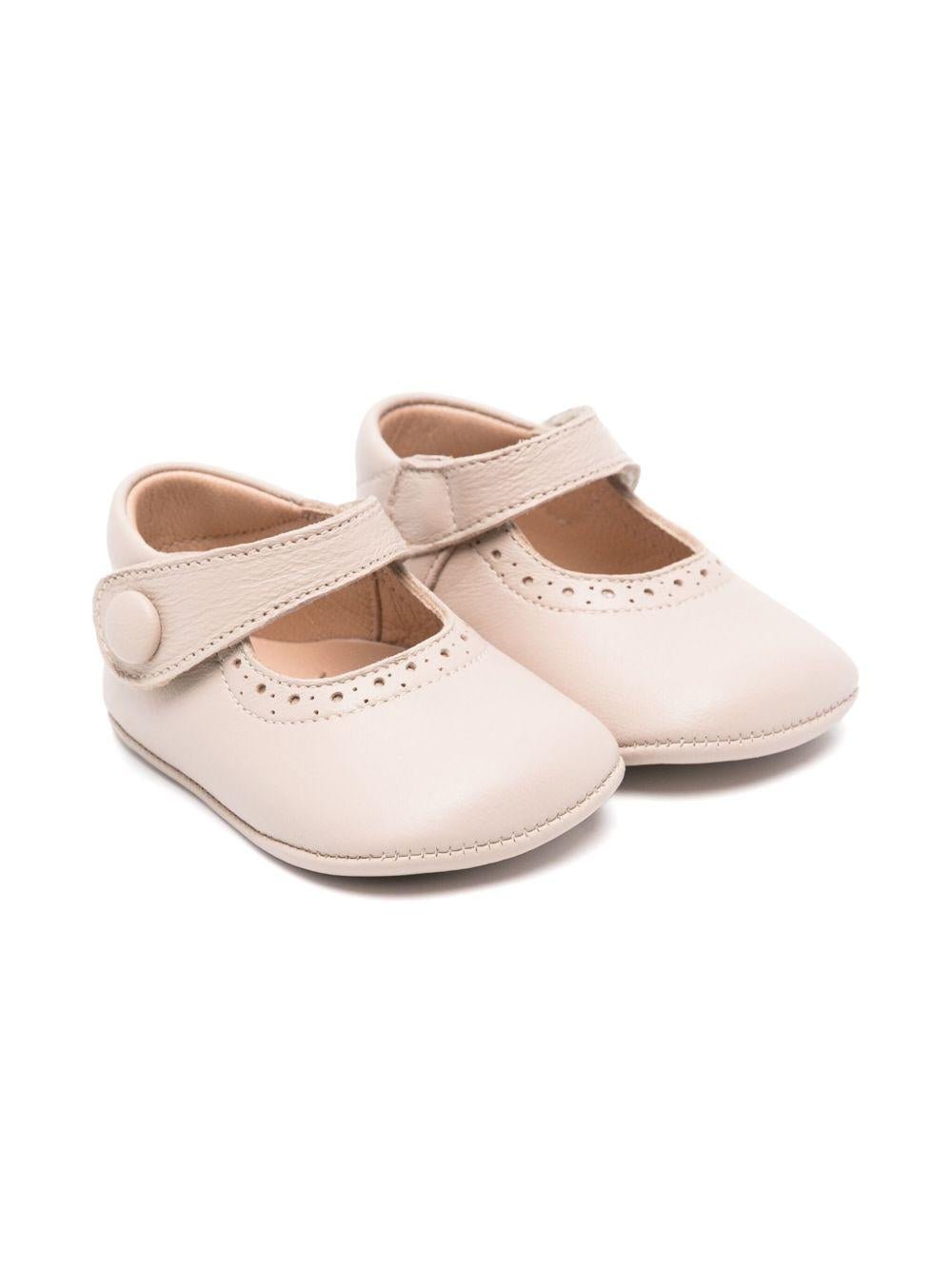 Scarpe primi passi per neonata Eli1957 beige con soletta in pelle con logo - Rubino Kids