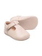 Scarpe primi passi per neonata Eli1957 beige con soletta in pelle con logo - Rubino Kids