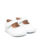 Scarpe primi passi per neonata Eli1957 bianco con soletta in pelle con logo - Rubino Kids