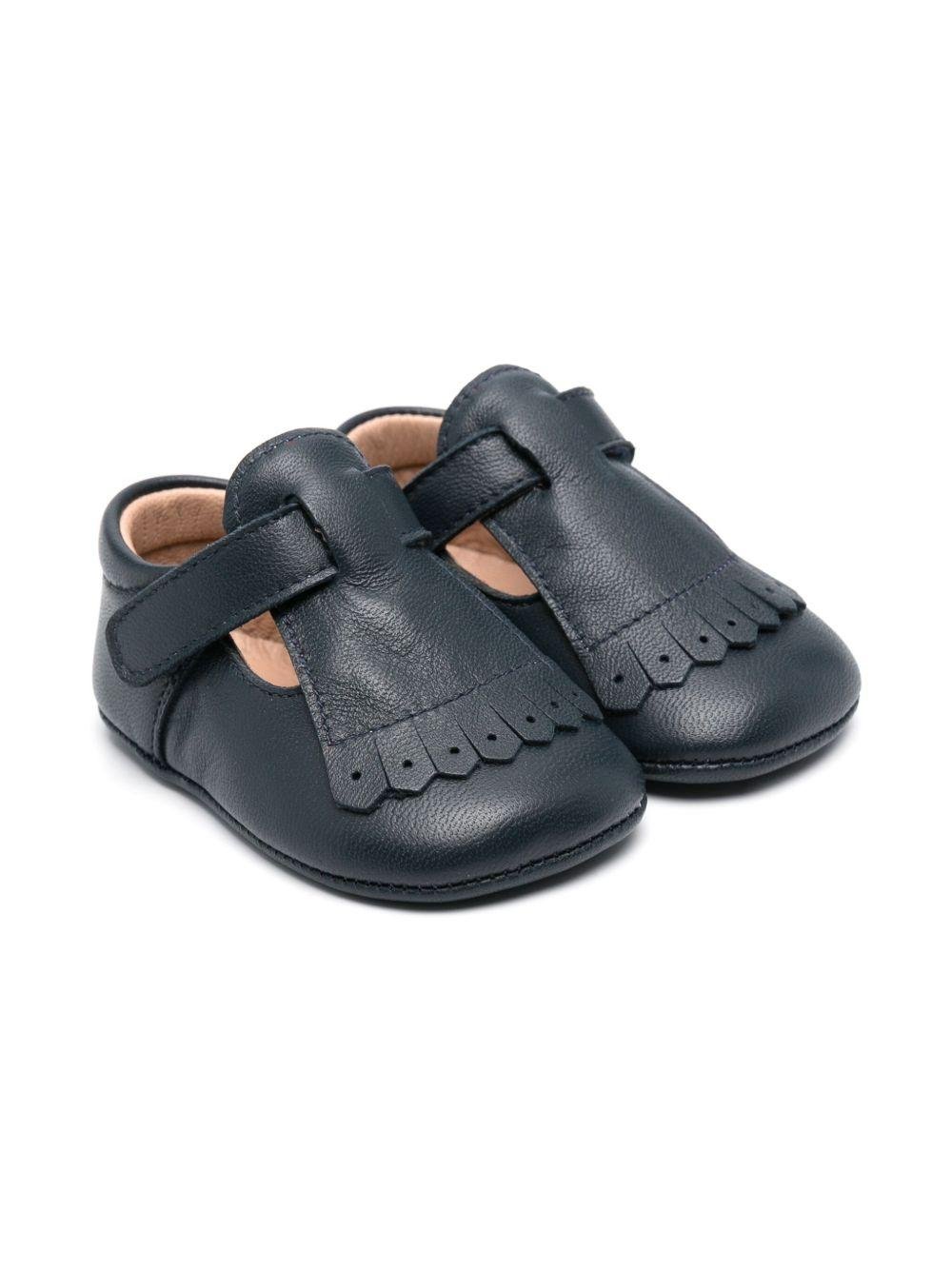 Scarpe primi passi per neonata Eli1957 blu con soletta in pelle con logo - Rubino Kids