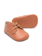 Scarpe primi passi per neonata Eli1957 marrone con soletta in pelle con logo - Rubino Kids