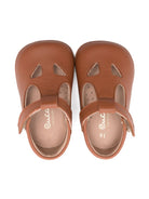 Scarpe primi passi per neonata Eli1957 marrone con soletta in pelle con logo - Rubino Kids