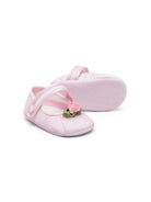 Scarpe primi passi per neonata Monnalisa rosa con fiore - Rubino Kids