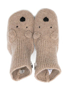 Scarpe primi passi per neonati Donsje beige con muso di orso - Rubino Kids