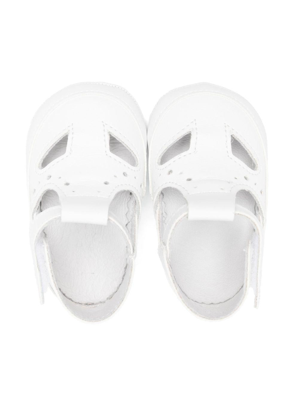 Scarpe primi passi per neonato Douuod Kids bianco in pelle - Rubino Kids