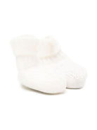 Scarpette prima passi per neonati Tartine Et Chocolat bianche con punta tonda - Rubino Kids