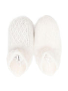 Scarpette prima passi per neonati Tartine Et Chocolat bianche con punta tonda - Rubino Kids