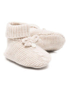 Scarpette primi passi per neonati Tartine Et Chocolat beige con decorazione fiocco - Rubino Kids