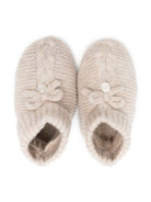 Scarpette primi passi per neonati Tartine Et Chocolat beige con decorazione fiocco - Rubino Kids