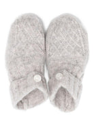 Scarpette primi passi per neonati Tartine Et Chocolat grigie con polsini a coste - Rubino Kids