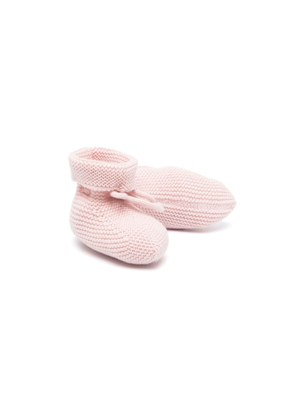 Scarpine da culla Paz Rodriguez rosa con design slip - on - Rubino Kids