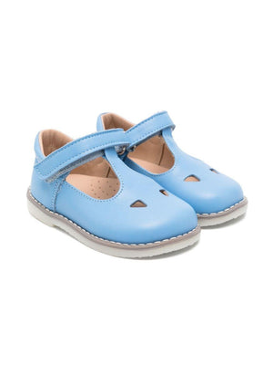 Scarpine per bambino Eli1957 azzurro con chiusura laterale a strappo