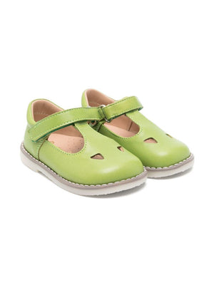 Scarpine per bambino Eli1957 verde con chiusura laterale a strappo