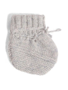 Scarpine per neonati Bonpoint grigio in maglia intrecciata - Rubino Kids