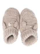 Scarpine primi passi per neonati Tartine Et Chocolat beige con lavorazione a maglia - Rubino Kids