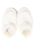 Scarpine primi passi per neonati Tartine Et Chocolat bianche con orli con ruches - Rubino Kids