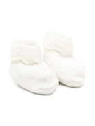 Scarpine primi passi per neonati Tartine Et Chocolat bianche con orli con ruches - Rubino Kids