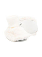 Scarpine primi passi per neonati Tartine Et Chocolat bianche con polsini a coste - Rubino Kids