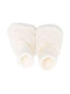 Scarpine primi passi per neonati Tartine Et Chocolat bianche con polsini a coste - Rubino Kids