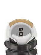 Scarpine primi passi per neonato Boss Kids bianche e nere con design a inserti - Rubino Kids