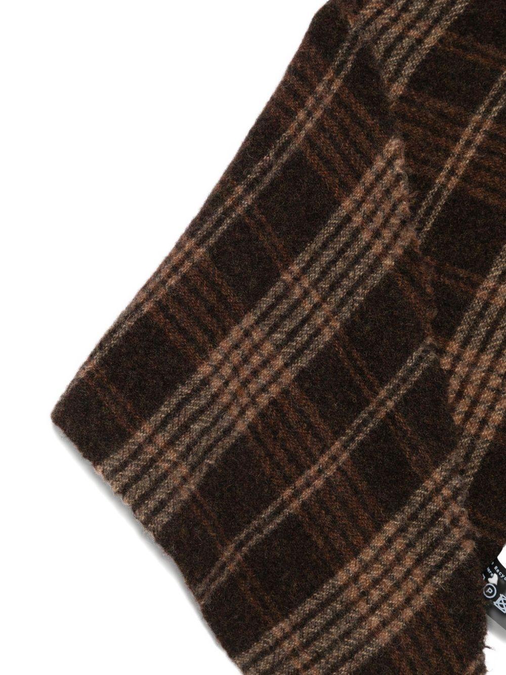 Sciarpa per bambina Album di Famiglia Kids marrone con motivo scozzese - Rubino Kids