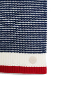 Sciarpa per bambino Emporio Armani Kids blu con strisce bianche - Rubino Kids