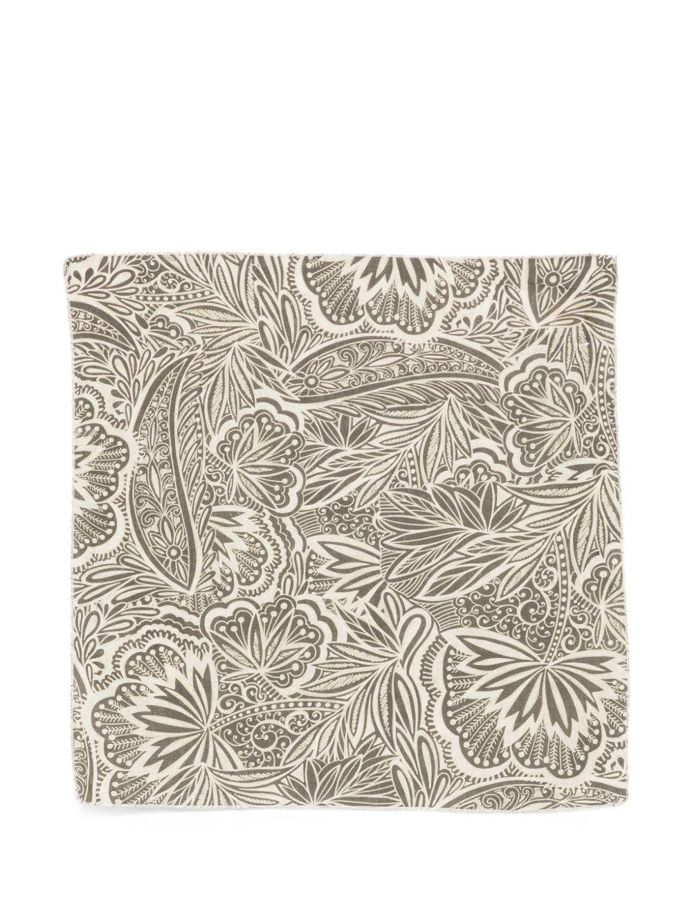 Sciarpa per bambino Paolo Pecora Kids verde a fantasia - Rubino Kids