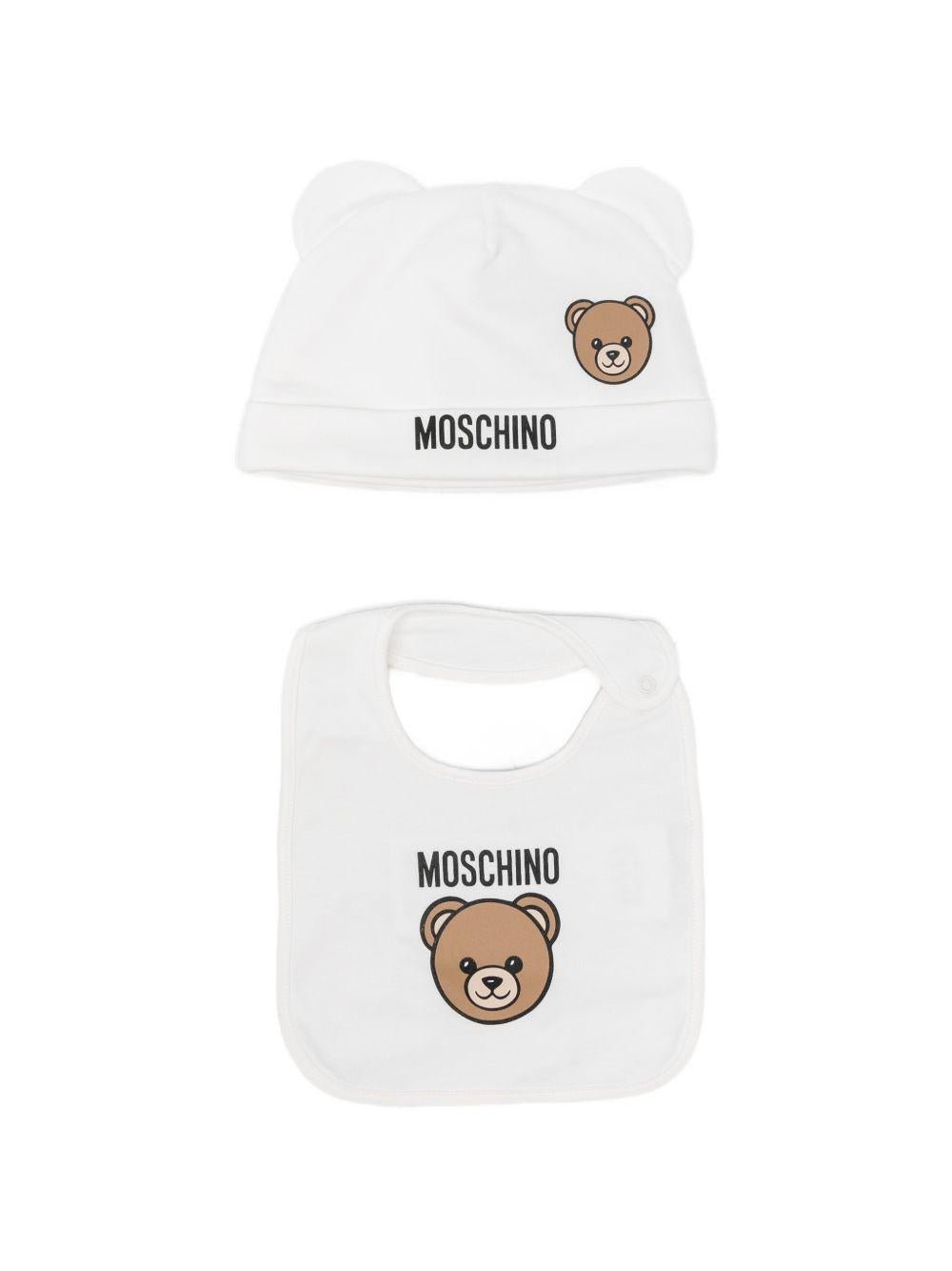 Set 2 pezzi Moschino Kids bianchi con stampa Teddy Bear - Rubino Kids