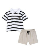 Set 2 pezzi per bambino Karl lagerfeld Kids con applicazione con logo - Rubino Kids