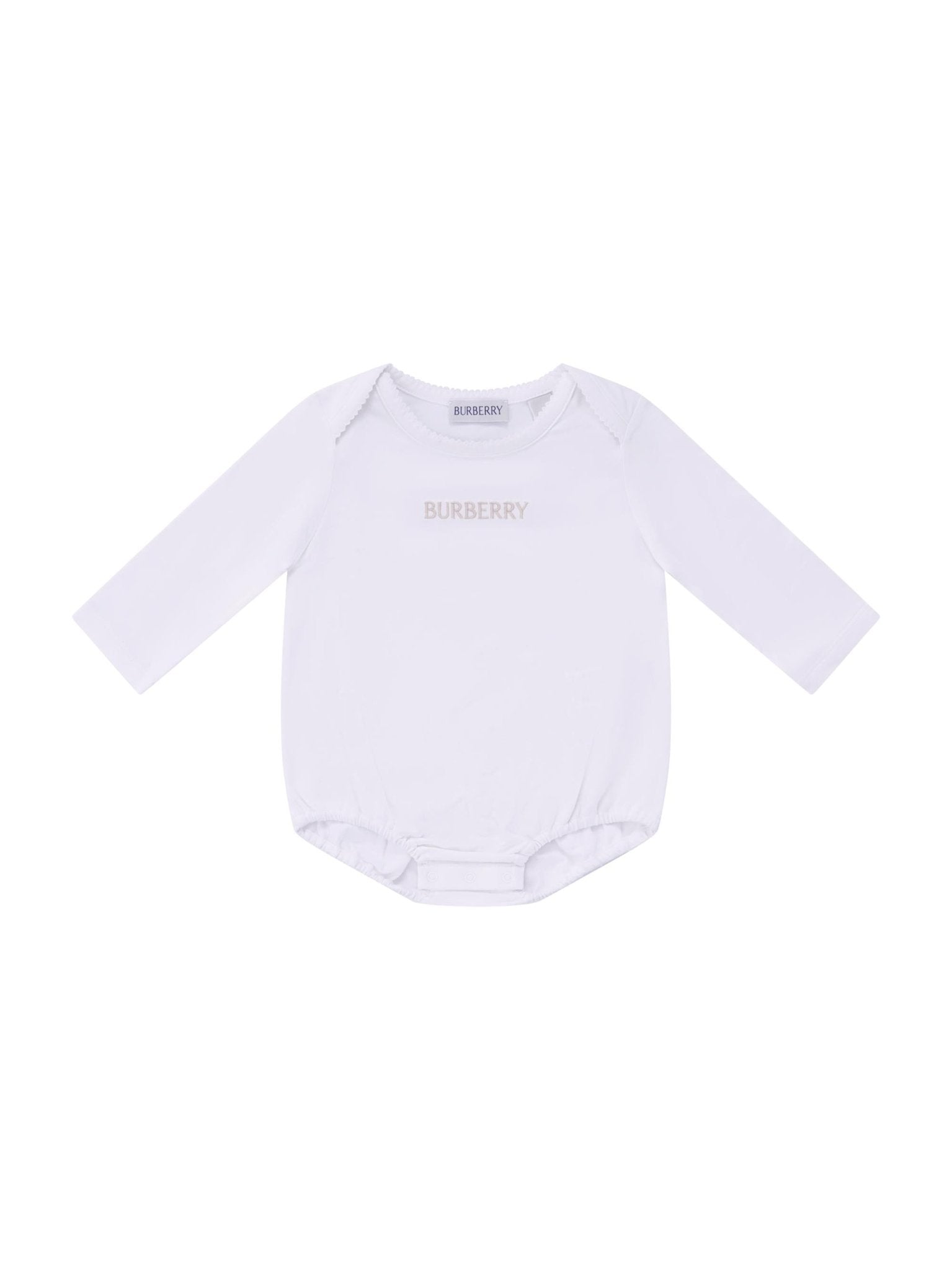 Set abito e body per neonata Burberry Kids beige con motivo a quadri - Rubino Kids