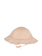 Set abito e cappellino per neonata Chloé Kids rosa con ricamo floreale - Rubino Kids