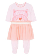 Set abito e fascia per capelli per neonata Billieblush rosa con motivo gatto - Rubino Kids