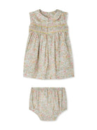 Set abito Eleanore per neonata Bonpoint verde con set di due - Rubino Kids