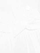 Set abito per neonata Elisabetta Franchi La Mia Bambina bianco in cotone con fiocco - Rubino Kids