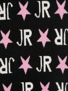 Set berretto con logo per bambina John Richmond Junior nero con motivo a stelle - Rubino Kids